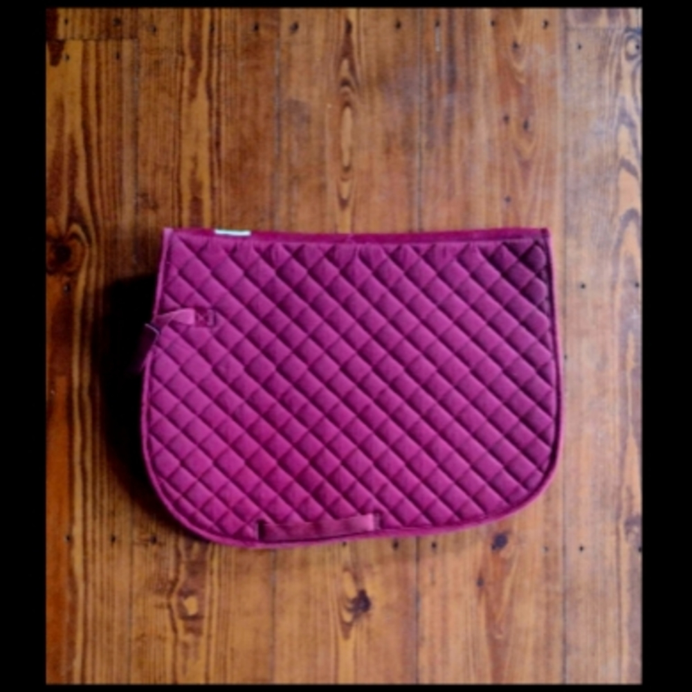 EUC Burgundy Dover Saddlery AP Saddle Pad